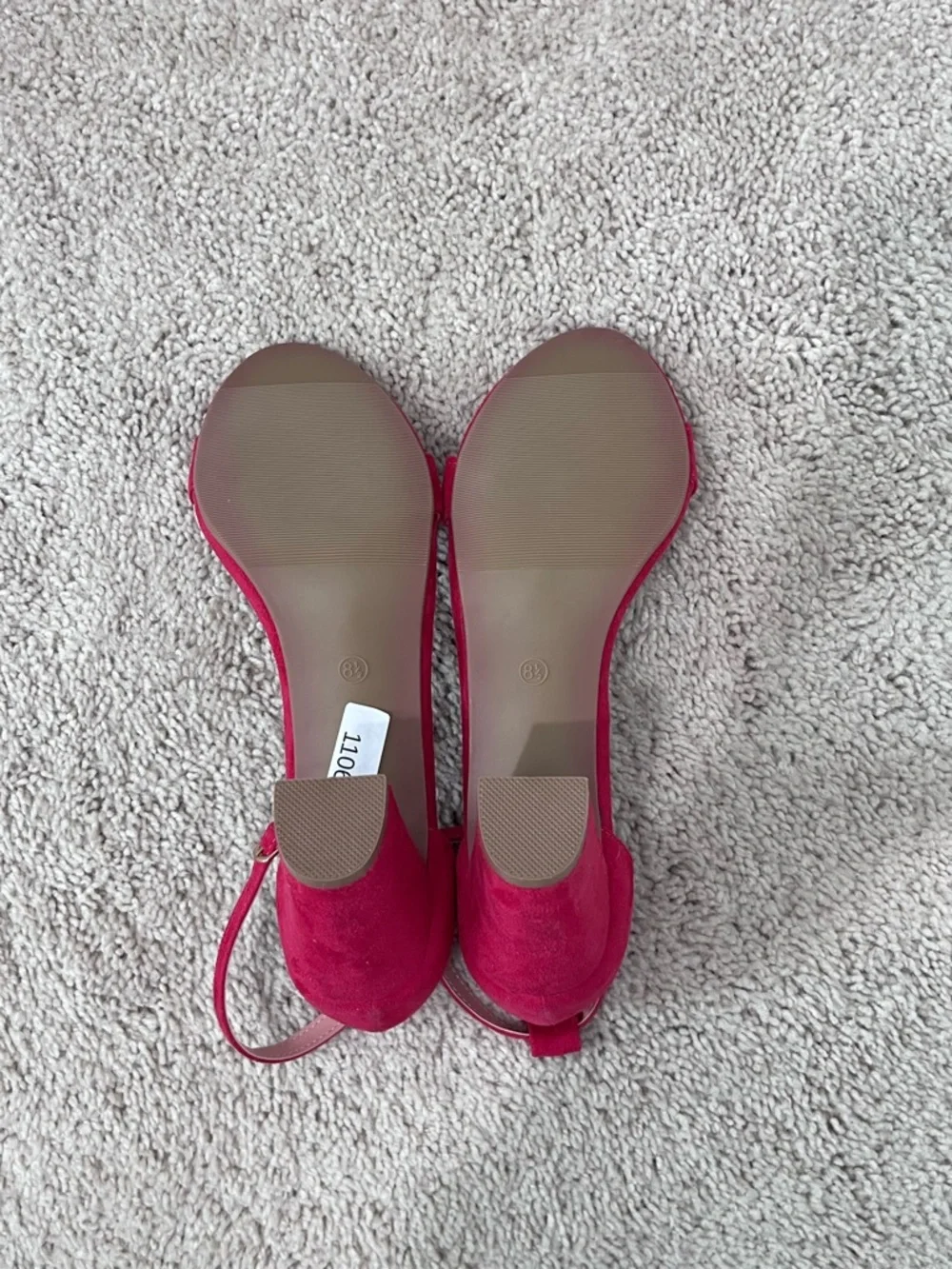 Trary Fuchsia Block Heel Ankle-Strap Sandal - Women Size: 8 1/2